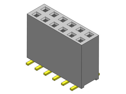 Đầu nối tiêu đề nữ 2,54mm Hàng kép SMT LOẠI 2 * 2PIN đến 2 * 40PIN H = 11,00mm