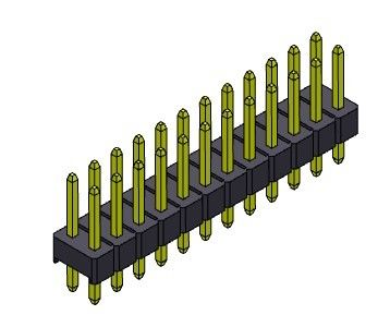 Đầu nối chân cắm 2,54mm LOẠI DIP hàng kép 2 * 2PIN đến 2 * 40PIN H = 2,54MM
