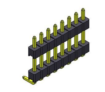 Đầu nối chân cắm 2,54mm Hàng kép R/A LOẠI 1*2PIN đến 1*40PIN H=2,54MM