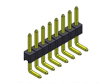 Đầu nối chân cắm 2,54mm Hàng đơn R/A LOẠI 1*2PIN đến 1*40PIN H=2,54MM