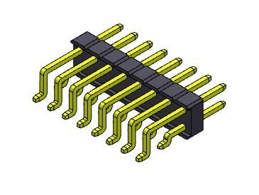 Đầu nối chân cắm 2,54mm Hàng đơn SMT LOẠI 2 * 2PIN đến 2 * 40PIN H = 2,54MM