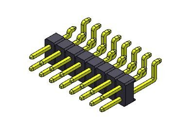 Đầu nối chân cắm 2,54mm Hàng đơn SMT LOẠI 2 * 2PIN đến 2 * 40PIN H = 2,54MM