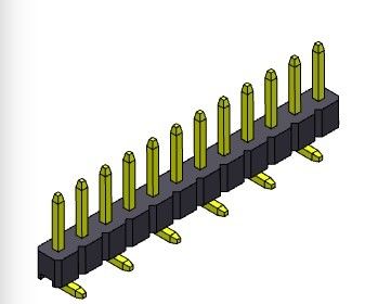 Đầu nối chân cắm 2,00mm Hàng đơn SMT LOẠI 1 * 2PIN đến 1 * 40PIN H = 2,00MM