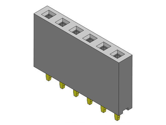 Đầu nối đầu cái nhúng một hàng 2,54mm 1 * 2PIN đến 1 * 40PIN H = 8,50mm