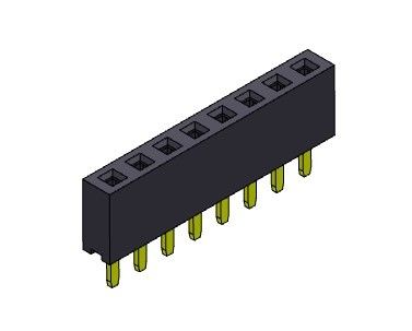 Đầu nối tiêu đề PCB 2,54mm Đầu nối loại nhúng một hàng 1 * 2PIN đến 1 * 40PIN