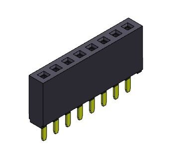 Đầu nối tiêu đề nữ 2,54mm Loại nhúng một hàng LOẠI 1 * 2PIN đến 1 * 40PIN H = 8,50mm