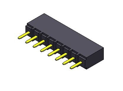 Đầu nối tiêu đề nữ 2,54mm Loại nhúng một hàng LOẠI 1 * 2PIN đến 1 * 40PIN H = 6,80mm