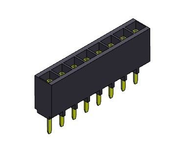 Đầu nối tiêu đề nữ 2,54mm Loại nhúng một hàng LOẠI 1 * 2PIN đến 1 * 40PIN H = 6,80mm
