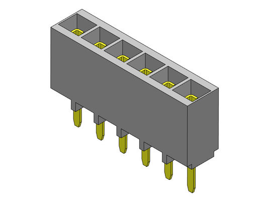 Đầu nối tiêu đề nữ 2,54mm Loại nhúng một hàng LOẠI 1 * 2PIN đến 1 * 40PIN H = 6,80mm