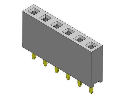 Đầu nối tiêu đề nữ 2,54mm Loại nhúng một hàng LOẠI 1 * 2PIN đến 1 * 40PIN H = 7,10mm