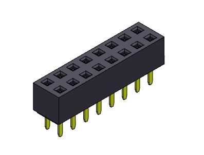 Đầu nối đầu cái 2,54mm Dual Row Dip LOẠI 2 * 2PIN đến 2 * 40PIN H = 5,00mm