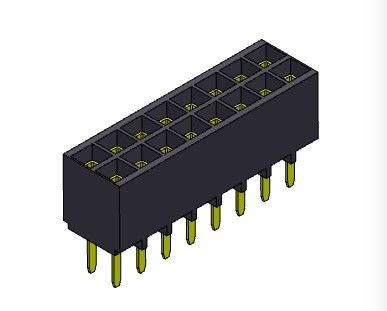 Đầu nối đầu cái 2,54mm Dual Row Dip LOẠI 2 * 2PIN đến 2 * 40PIN H = Mục nhập dưới cùng 6,80mm