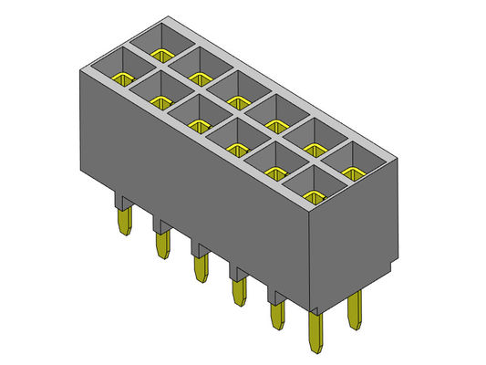 Đầu nối đầu cái 2,54mm Dual Row Dip LOẠI 2 * 2PIN đến 2 * 40PIN H = Mục nhập dưới cùng 6,80mm