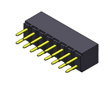 Đầu nối đầu cái 2,54mm Dual Row Dip LOẠI 2 * 2PIN đến 2 * 40PIN H = Mục nhập dưới cùng 6,80mm
