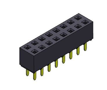 Đầu nối tiêu đề nữ 2,54mm Dual Row Dip LOẠI 2 * 2PIN đến 2 * 40PIN H = 5,60mm