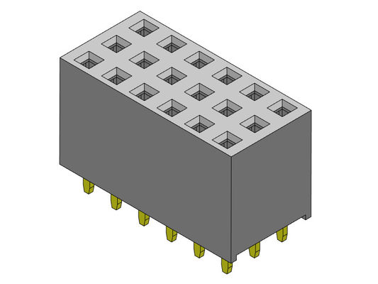 Đầu nối pin nữ kiểu nhúng ba hàng 2,54 Mm 3 * 3PIN đến 3 * 40PIN
