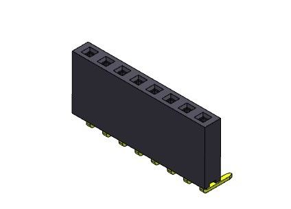 Đầu nối đầu nữ 2,54mm Nhúng góc phải LOẠI 1 * 2PIN đến 1 * 40PIN H = 8,50mm
