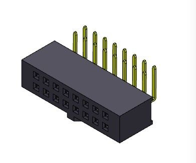 Đầu nối chân cái R / A LOẠI kép 2,54 Mm 2 * 2PIN đến 2 * 40PIN H = 8,50mm