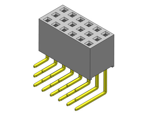 Đầu nối tiêu đề PCB nữ 2,54mm Ba hàng R / A Dip LOẠI 3 * 3PIN đến 3 * 40PIN