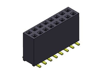 Đầu nối tiêu đề nữ 2,54mm Hàng kép SMT LOẠI 2 * 2PIN đến 2 * 40PIN H = 11,00mm