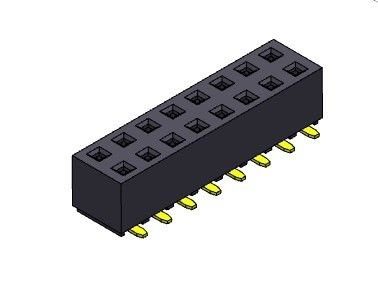 Đầu nối tiêu đề nữ 2,54mm Hàng kép SMT LOẠI 2 * 2PIN đến 2 * 40PIN H = 5,00mm