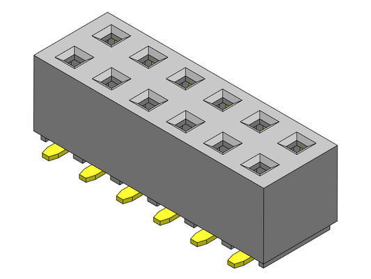 Đầu nối tiêu đề nữ 2,54mm Hàng kép SMT LOẠI 2 * 2PIN đến 2 * 40PIN H = 5,00mm