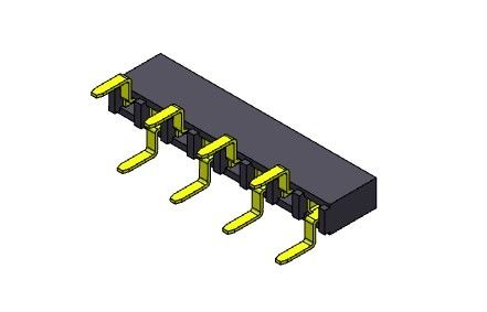 Đầu nối tiêu đề nữ 2,54mm Loại một hàng kép Nhập 1 * 2PIN đến 1 * 40PIN H = 5,00mm