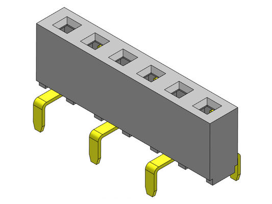 Đầu nối tiêu đề nữ 2,54mm Loại một hàng kép Nhập 1 * 2PIN đến 1 * 40PIN H = 5,00mm
