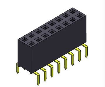 2.54mm Dual Row Dual Entry Pin Nữ Header Connector 2 * 2PIN đến 2 * 40PIN