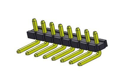 Đầu nối chân cắm 5,08mm Hàng đơn R/A LOẠI 1*2PIN đến 1*20PIN H=2,54MM