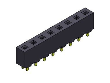 Đầu nối tiêu đề nữ 5,08mm LOẠI DIP một hàng 1 * 2PIN đến 1 * 20PIN H = 8,90mm