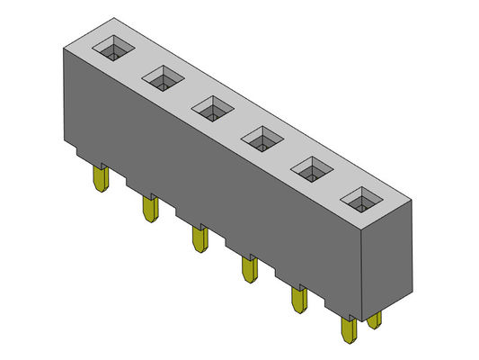Đầu nối tiêu đề nữ 5,08mm LOẠI DIP một hàng 1 * 2PIN đến 1 * 20PIN H = 8,90mm