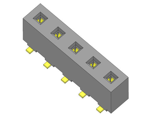 Đầu nối tiêu đề nữ 5,08mm Một hàng SMT LOẠI 1 * 2PIN đến 1 * 20PIN H = 8,90mm