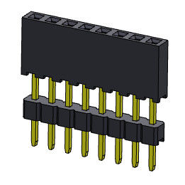 Đầu nối tiêu đề nữ 2,00mm Loại nâng cao một hàng 1 * 2PIN đến 1 * 40PIN