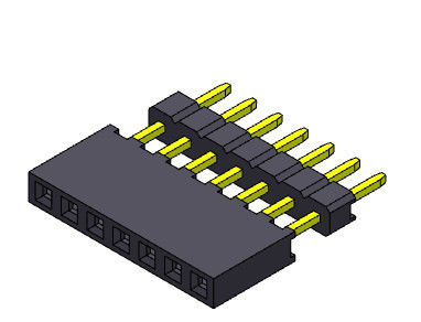 Đầu nối tiêu đề nữ 2,00mm Loại nâng cao một hàng 1 * 2PIN đến 1 * 40PIN