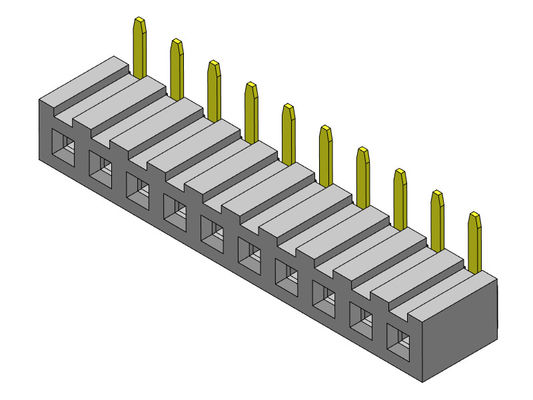 Đầu nối đầu cái 2,00mm Hàng đơn R/A nhúng LOẠI 1 * 2PIN đến 1 * 40PIN H = 4,30mm
