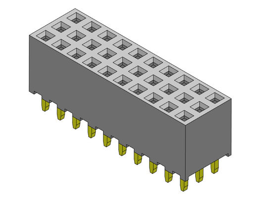 Đầu nối đầu cái 2,00mm Triple Row Dip LOẠI 3 * 2PIN đến 3 * 40PIN H = 6,35mm