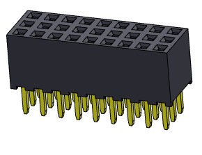 Đầu nối đầu cái 2,00mm Triple Row Dip LOẠI 3 * 2PIN đến 3 * 40PIN H = 6,35mm