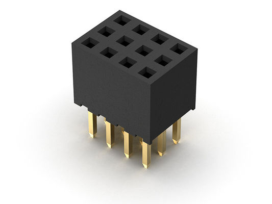 Đầu nối đầu cái 2,00mm Triple Row Dip LOẠI 3 * 2PIN đến 3 * 40PIN H = 6,35mm