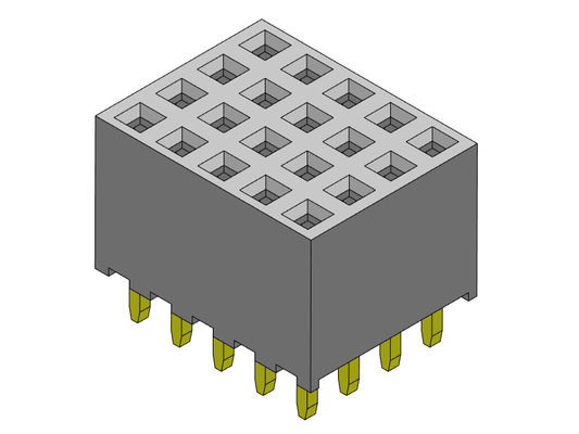 Đầu nối tiêu đề nữ 2,00mm Quad Row Dip LOẠI 4 * 2PIN đến 4 * 40PIN H = 6,35mm