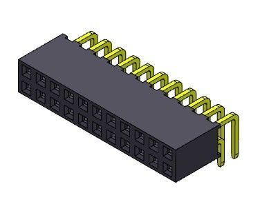 Đầu nối nhúng 2 * 2PIN đến 2 * 40PIN LOẠI nhúng R / A hàng kép 2,00mm