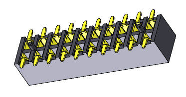 Tiêu đề nữ cấu hình thấp 2,00mm LOẠI SMT LOẠI 2 * 2PIN đến 2 * 40PIN