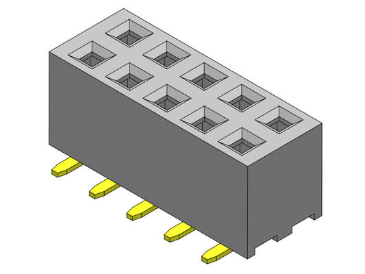 Đầu nối tiêu đề nữ 2,00mm Hàng kép SMT LOẠI 2 * 2PIN đến 2 * 40PIN H = 4,00mm