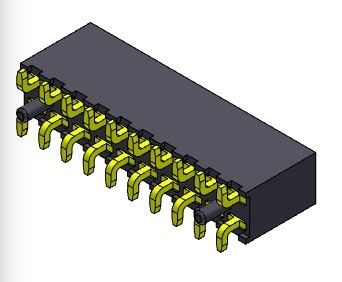 Đầu nối tiêu đề nữ 2,00mm Hàng kép SMT LOẠI 2 * 2PIN đến 2 * 40PIN H = 6,35mm