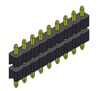 Đầu nối chân cắm 2,00mm Ngăn xếp một hàng LOẠI 1 * 2PIN đến 1 * 40PIN H = 2,00MM