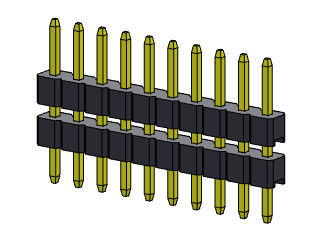 Đầu nối chân cắm 2,00mm Ngăn xếp một hàng LOẠI 1 * 2PIN đến 1 * 40PIN H = 2,00MM