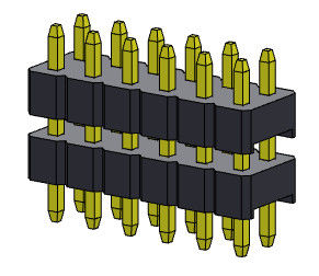 Đầu nối chân cắm 2.00mm Ngăn xếp hàng kép LOẠI 2 * 2PIN đến 2 * 40PIN