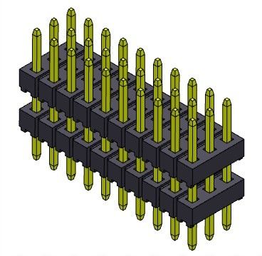 Đầu nối chân cắm 2.00mm Ngăn xếp ba hàng LOẠI 3 * 2PIN đến 3 * 40PIN