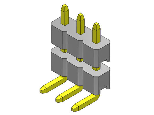Đầu nối chân cắm 2,00mm Ngăn xếp một hàng R/A LOẠI 1 * 2PIN đến 1 * 40PIN H = 2,00MM