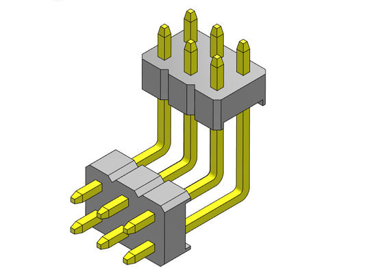 Đầu nối chân cắm 2.00mm Dual Row Stack R/A TYPE 2*2PIN To 2*40PIN